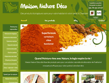 Tablet Screenshot of maison-nature-deco.fr